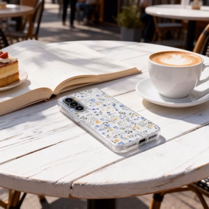Tech-Protect FlexAir Чехол для Samsung Galaxy A27, прозрачный с цветочным узором