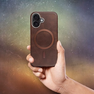 GENTLEMAN MAG COVER Ümbris compatible koos MagSafe jaoks IPHONE 16 PRO pruun