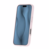 Silikoon Thin Mag ümbris for iPhone 16 Pro 6,3" heleroosa
