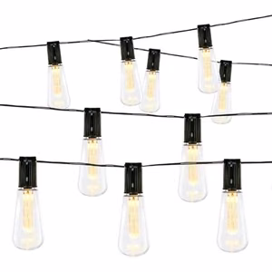 Grundig päikeseenergial töötav LED-valguskett, 10 lampi, 3,35 m