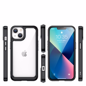 Outer Space Case iPhone 14 Plus kõva kate geelraamiga must