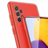 Dux Ducis Yolo elegantne pehme TPU ja PU nahast ümbris Samsung Galaxy A72 4G punane