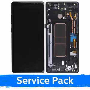 LCD ekraan ühilduv Samsung N950 Note 8 raamiga / Midnight Black / (Service Pack)
