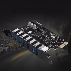 Orico PVU3 PCIe laienduskaart 7 USB 3.0 pesaga lauaarvutitele – must