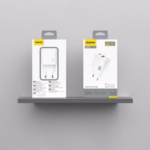 Dudao A27TEU PD 30W GaN USB-A USB-C seinalaadija - valge