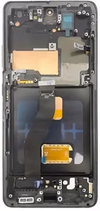 LCD screen Samsung G998 S21 Ultra koos touch screen ja frame Phantom Must OLED (real size)