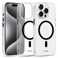 Liavec Glossy Magsafe Clear Ümbris do Iphone 15 Pro Max must