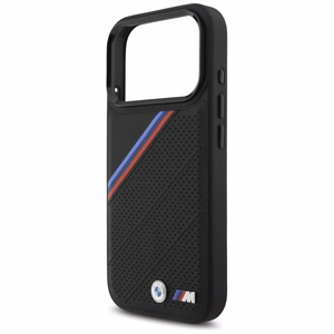 BMW M Tricolor Metal Logo MagSafe Ümbris jaoks iPhone 17 Pro - Must