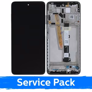 LCD Ekraan Ühildub Xiaomi Poco X3 Pro (X3) Koos Frame / Must / (Service Pack)