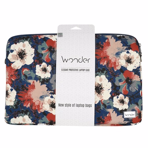 Wonder Sleeve Laptop 15-16 inches sinine and camellias