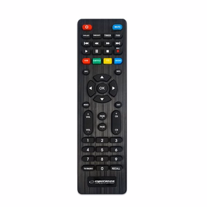 Esperanza EV107R – DVB-T2 H.265/HEVC digitaalse maapealse televisiooni vastuvõtja, must