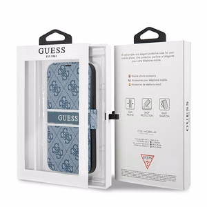 Guess GUBKP13S4GDBL iPhone 13 mini 5.4" sinine/sinine raamat 4G Stripe