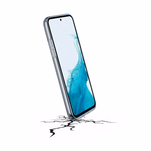 Cellularline Clear Strong ümbris seadmele Samsung Galaxy A54 5G, integreeritud antibakteriaalse koostisega, läbipaistev