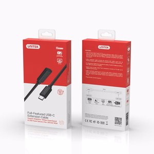 UNITEK C14086BK USB kaabel USB 3.2 Gen 2 (3.1 Gen 2) 0,5 m USB C Must