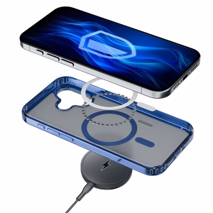 3mk Frosty MagCase sinine Ümbris jaoks Apple iPhone 16 Plus - läbipaistev