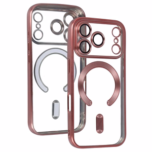 metallik MagSafe Ümbris jaoks Iphone 17 Pro Max roosa