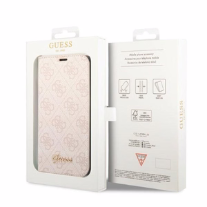 Guess GUBKP14XHG4SHP iPhone 14 Pro Max 6.7 "roosa / roosa book 4G Vintage kuldne Logo
