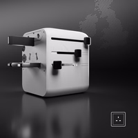 SBS Travel Adapter 2xUSB-C 1xUSB-A Universal - Valge