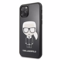 KARL LAGERFELD KLHCN58DLFKBK IPHONE 11 PRO must Kõva ümbris ICONIC KARL GLITTER