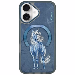 Nimmy Magnetic Fantasy Animal MagSafe Ümbris jaoks iPhone 16 - Sinine