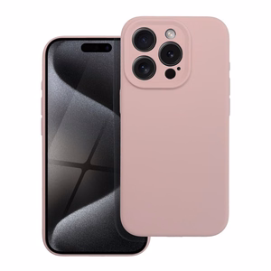 Ümbris Silikoon 2mm jaoks IPHONE 15 Pro sand roosa