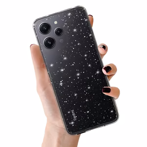Crystal Glitter Ümbris jaoks Xiaomi Redmi 12 Hõbedane