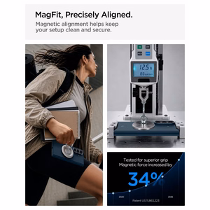 Spigen AirSkin Aramid MagFit MagSafe ümbris mudelile Samsung Galaxy Z Fold 8 Ultra – tumesinine