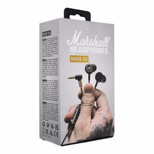 Must-kuldsed juhtmega nööpkuularid 3,5 mm pistikuga Marshall EQ