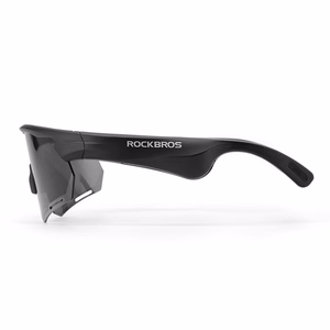 Rockbros SP-251 polariseeritud rattaprillid Bluetooth-helikomplektiga – värv: must