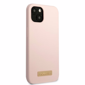 Guess GUHMP13MSBPLP iPhone 13 6.1" roosa/roosa hard ümbris Silicone Logo Plate MagSafe