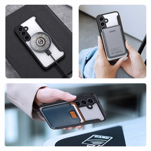 Dux Ducis Skin X Pro ümbris with magnetic ring / stand jaoks Samsung S24 - must