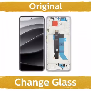 LCD ekraan ühilduv Xiaomi Redmi Note 14 Pro 5G raamiga / Midnight must / (Uuendatud: Hiina)