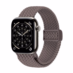 Crong Wave Band punutud Apple Watch rihm, 44/45/46/49 mm, pruun