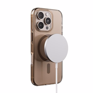 Crong Clear MAG Pro MagSafe ümbris seadmele iPhone 16 Pro, kõrbebeež