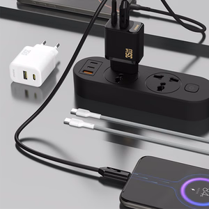 Dudao A27MaxCEU PD QC 35W USB-A USB-C seinalaadija USB-C kaabliga - must