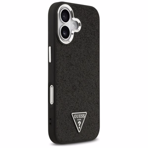 Guess Glitter Triangle Logo MagSafe Ümbris jaoks iPhone 17 - Must
