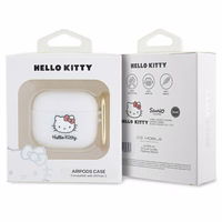 Hello Kitty Silicone 3D Kitty Head ümbris jaoks AirPods 3 - valge