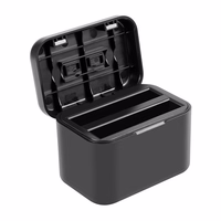 Charging ümbris jaoks batteries and memory cards PULUZ jaoks Insta360 X4 (must)