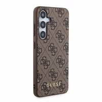 Guess 4G Metal kuldne Logo ümbris jaoks Samsung Galaxy S24 - brown
