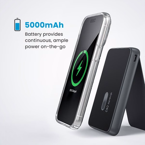 Speck StandyBank + ClickLock 5000 mAh magnetiline akupank tugijalaga, kuni 15 W juhtmevaba laadimine, MagSafe'iga ühilduv, must