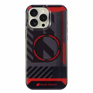 Audi IML Sport MagSafe iPhone 16 Pro Max 6.9" must/must hardcase AUS-IMLMIP16PM-RSQ/D2-BK