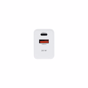 Maxlife MXTC-13-20AC PD QC laadija 1x USB-C 1x USB 20W valge