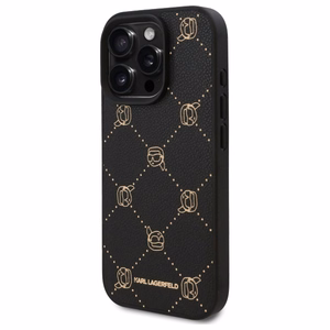 Karl Lagerfeld Magsafe Karl Head Ümbris jaoks iPhone 16 Pro Max - must
