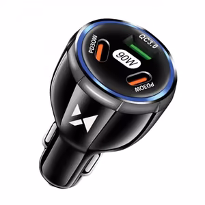 Autolaadija Wozinsky WCCCA must 90W (2xPD / 1xQC3.0)