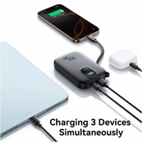 Power Bank Joyroom "JR-PBF17" must 10000mAh 22.5W (PD / QC3.0) + integreeritud Type-C kaabel