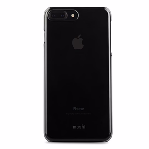 Moshi XT üliõhuke läbipaistev jäik ümbris seadmele iPhone 8 Plus / 7 Plus, Stealth Black värvitoonis