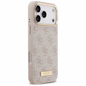 Guess 4G Logo Plate MagSafe Ümbris jaoks iPhone 17 Pro Max - Roosa