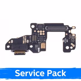 Charging Port Ühildub Huawei P30 Koos Flex / Plata 100% Original (Service Pack)