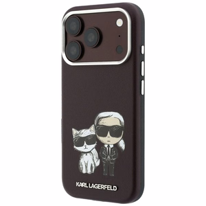 KARL LAGERFELD ümbris mudelile IPHONE 18 Pro /17 Pro ühildub MagSafe'iga (Bodies Sketch) (värv: bordoopunane)