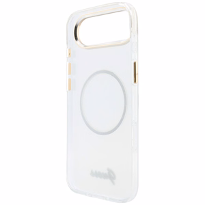 Guess IML Gradient Script Metal MagSafe Ümbris for iPhone Air - valge